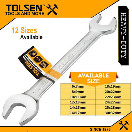 Double Open  End spanner /Spanner /রেঞ্চ/ ডাল / wrench/ সকেট /গুটি/Tolsen-15853