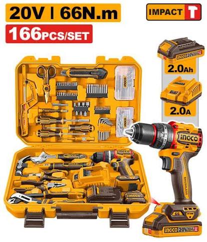 Tools set 166 Pieces/ Tool set / 166 Pieces / টুলস সেট/Ingco-HKTHP41662