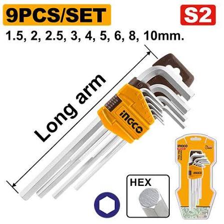 Screw Driver Ball Point Hex key / স্কু ড্রাইভার/ এলেনকি/ Hex key/Ingco-HHK12091
