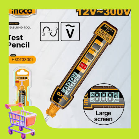 Test Pencil / ভোল্ট নির্ধারক / ভোল্ট মাপার কলম / Digital Testor/Ingco-HSDT33001