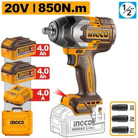 Cordless Impact Wrench/ Wrench / রেঞ্জ / Impact Wrench/Ingco-CIWLI2085