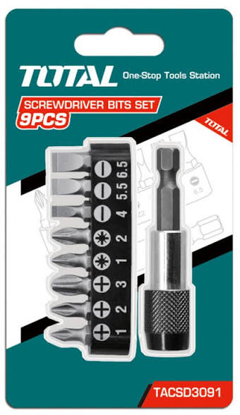 Screw Driver Bit set/ Bit Set/ Tool Set/ Tools Set / স্ক্র ড্রাইভার/Total-TACSD3091