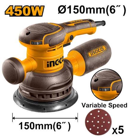 Sander/ পলিশ মেশিন/  Rotary Sander/Ingco-RS4516