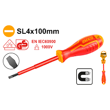 Screw Driver Insulated  / স্কুরু ড্রাইভার/Insulated Screw Driver/Screw Driver/Ingco-HISD814100