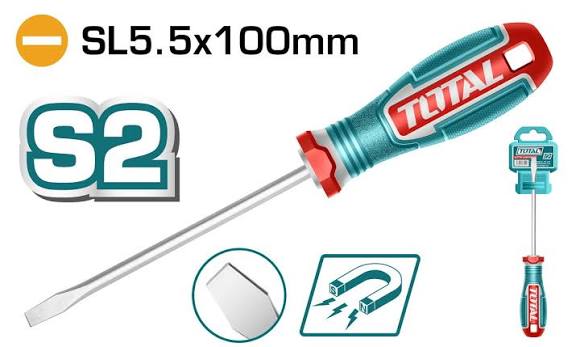 Screw Driver Slotted / স্ক্র ড্রাইভার/Screw driver/Total-TSDRSSL5100
