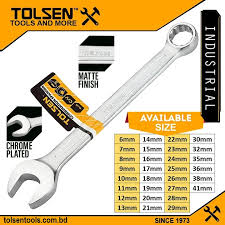 Combination spanner /Spanner /রেঞ্চ/ ডাল / wrench/ সকেট /গুটি/Tolsen-15827
