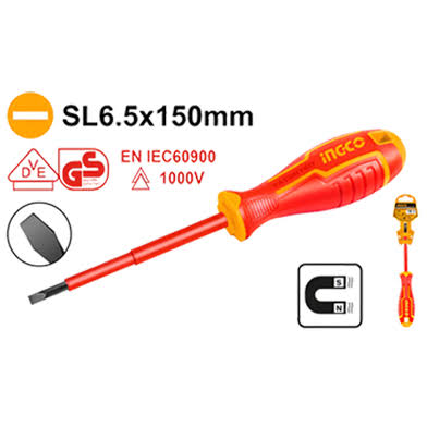 Screw Driver Insulated / স্কুরু ড্রাইভার/Screw Driver/Ingco-HISD816150