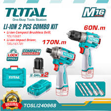 Cordless Impact Driver and cordless compact Drill/Total-TOSLI240968