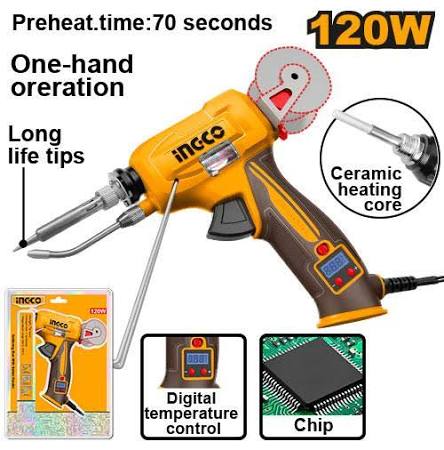Soldering iron /তাতাল/ Soldering Iron with feeder/ Iron/Ingco-SI036732