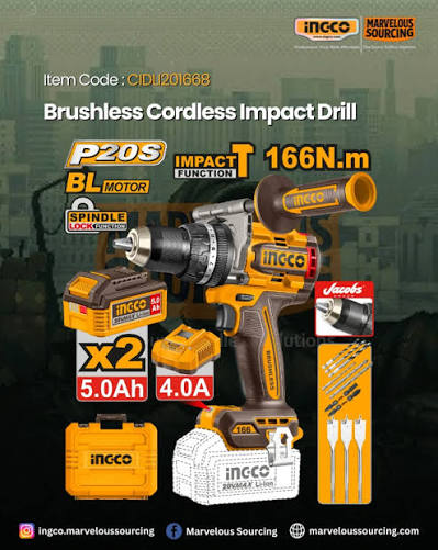 Cordless Impact Drill/ Impact Drill / Drill/Ingco-CIDLI1668