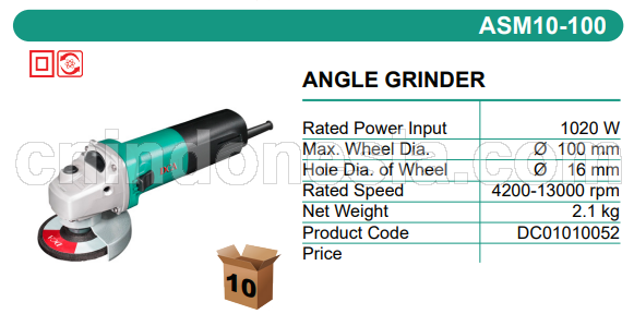 Angle Grinder/Grinder/গ্রাইন্ডার/DCA, ASM10- 100