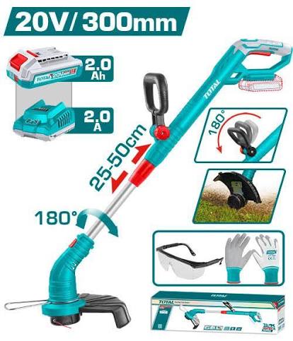 Cordless Grass Trimmer/Grass Trimmer/Trimmer/ট্রিমার/Total-TGTLI20301