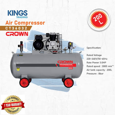 Air Compressor / Compressor /হাওয়া মেশিন/Crown-CT36032